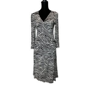 The perfect Zebra wrap dress Size M